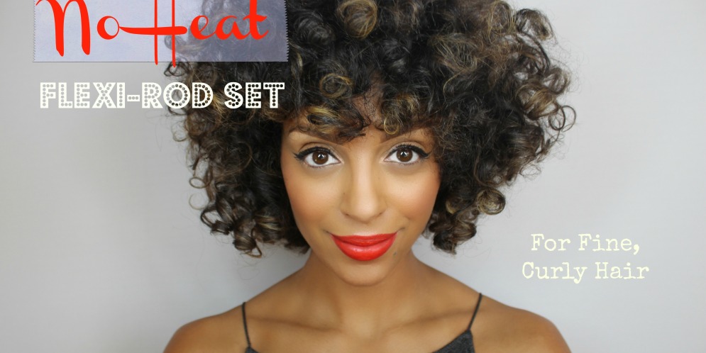 No Heat Flexi Rod Set On Fine Curly Hair Melting Pot Beauty